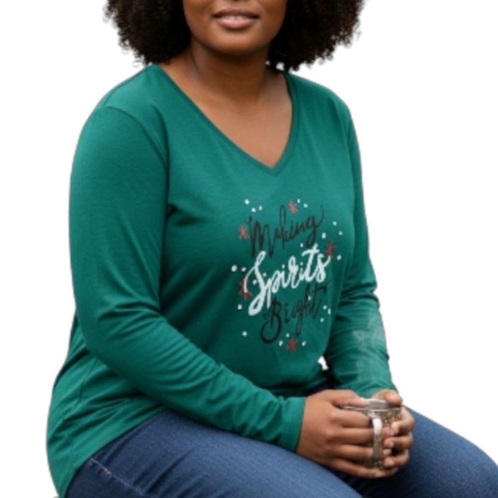 Christmas Long Sleeve T-Shirt Making Spirits Bright